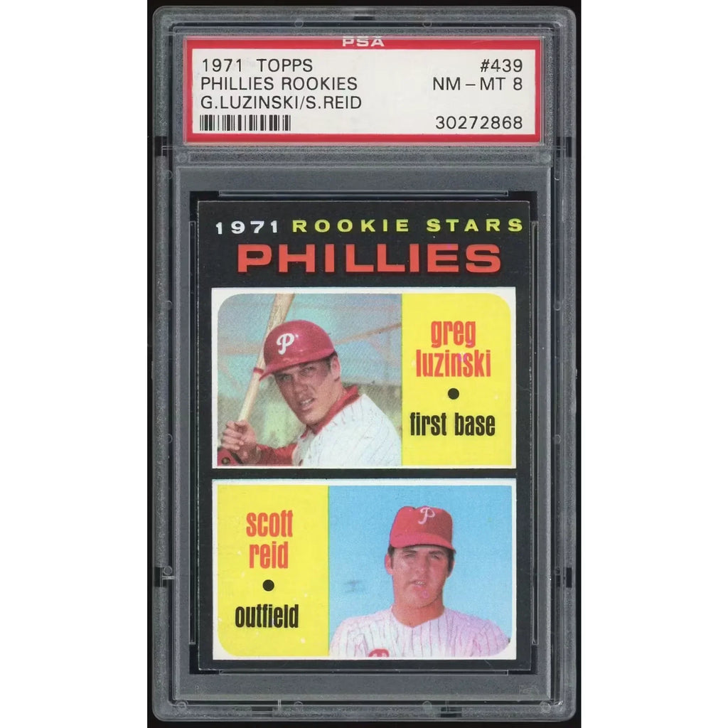 1971 Topps #439 Greg Luzinski Rookie Card | PSA 8