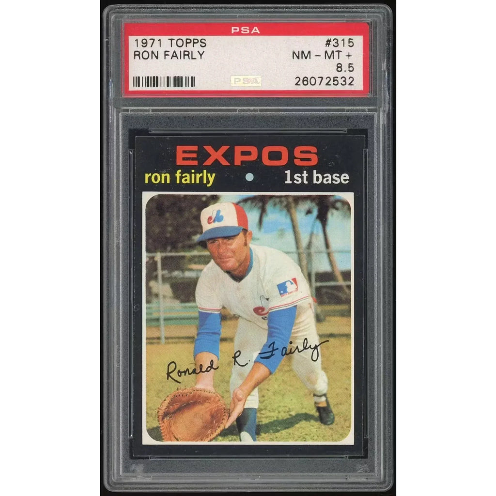 Ron Fairly 1971 Topps #315 Baseball Card | PSA 8.5