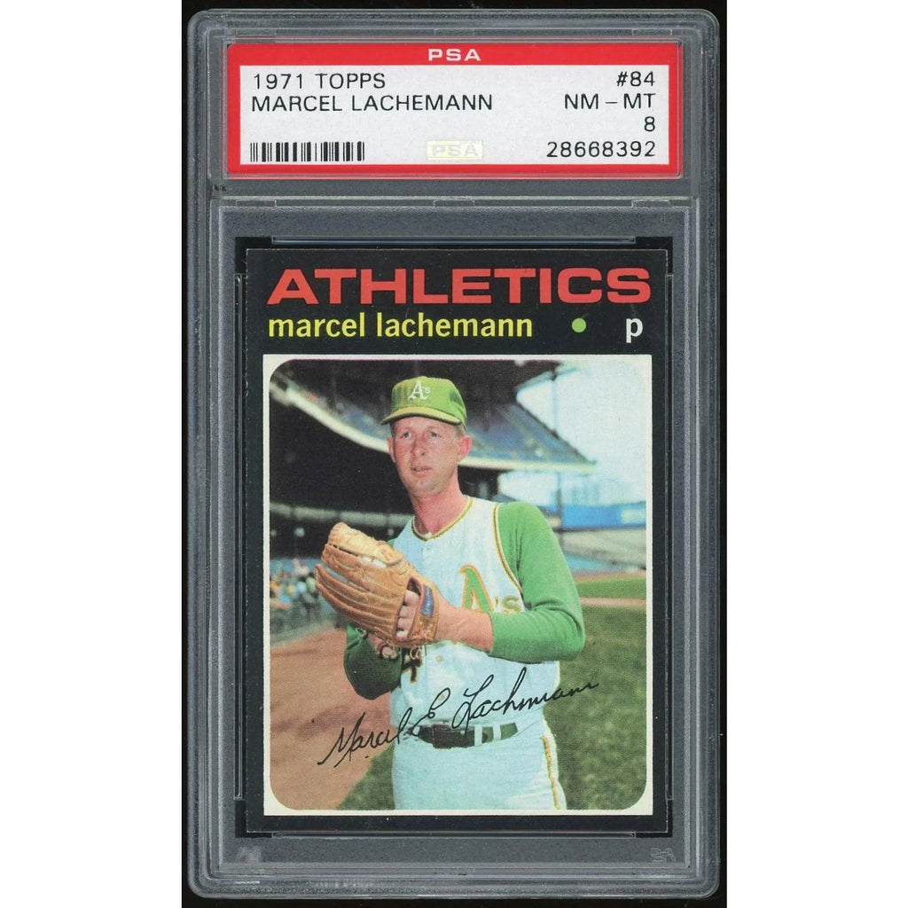 Marcel Lachemann 1971 Topps #84 Rookie Card | PSA 8