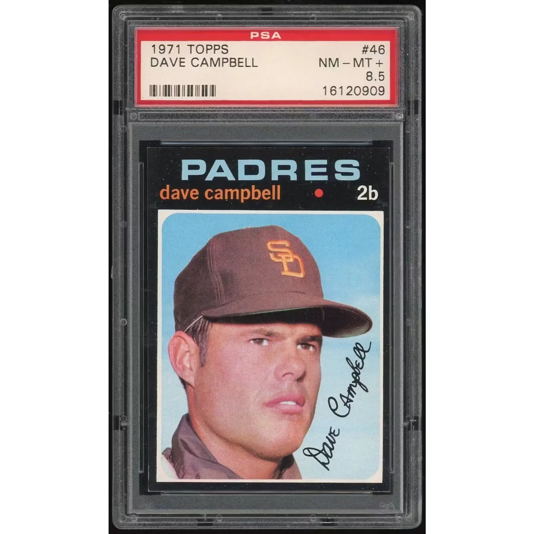 Dave Campbell 1971 Topps #46 Card | PSA 8.5