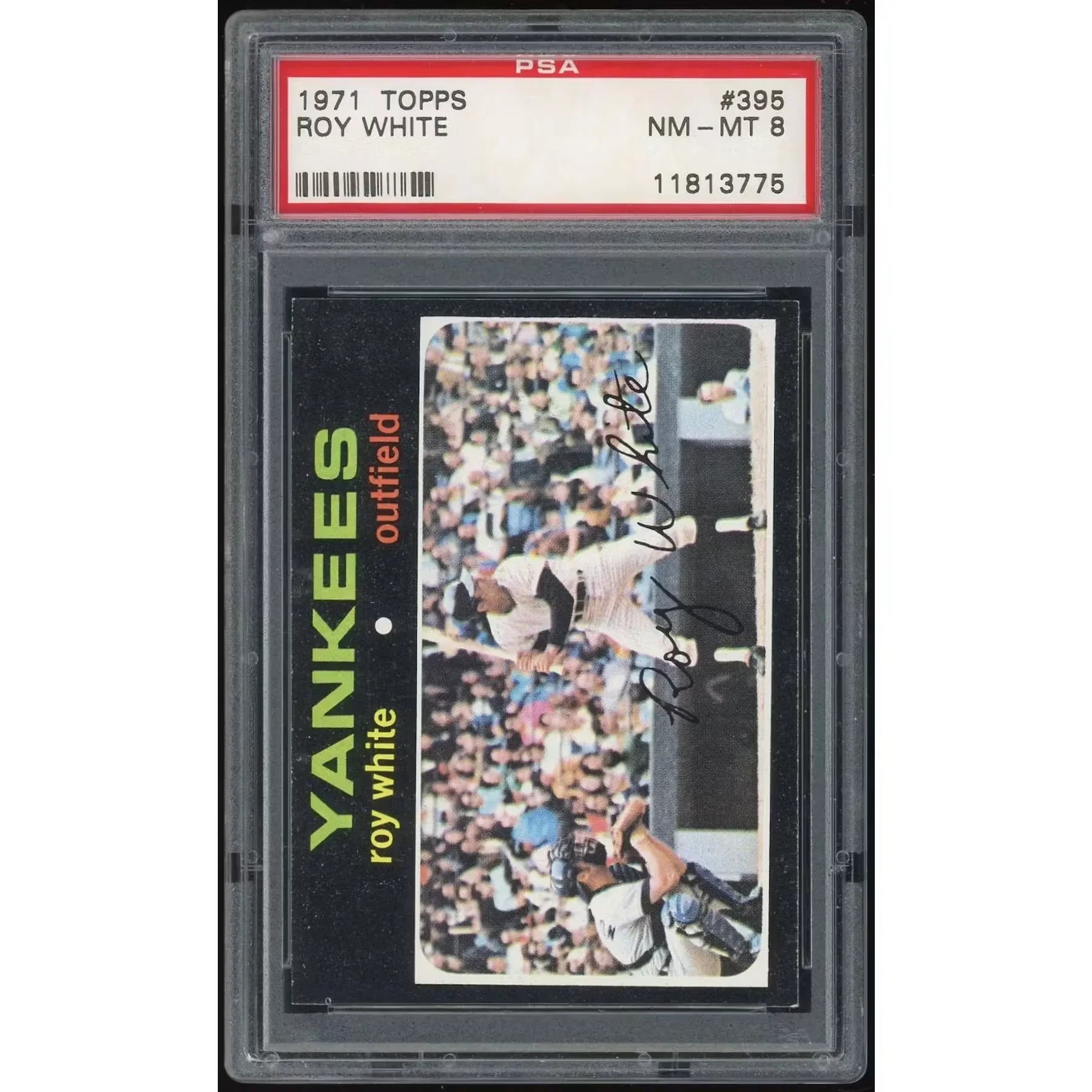 Roy White 1971 Topps #395 Card | PSA 8