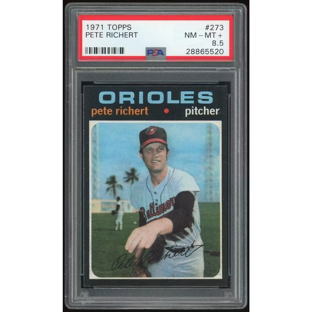 Pete Richert 1971 Topps #273 Card | PSA 8.5