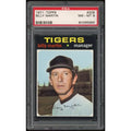 Billy Martin 1971 Topps #208 Baseball Card | PSA 8