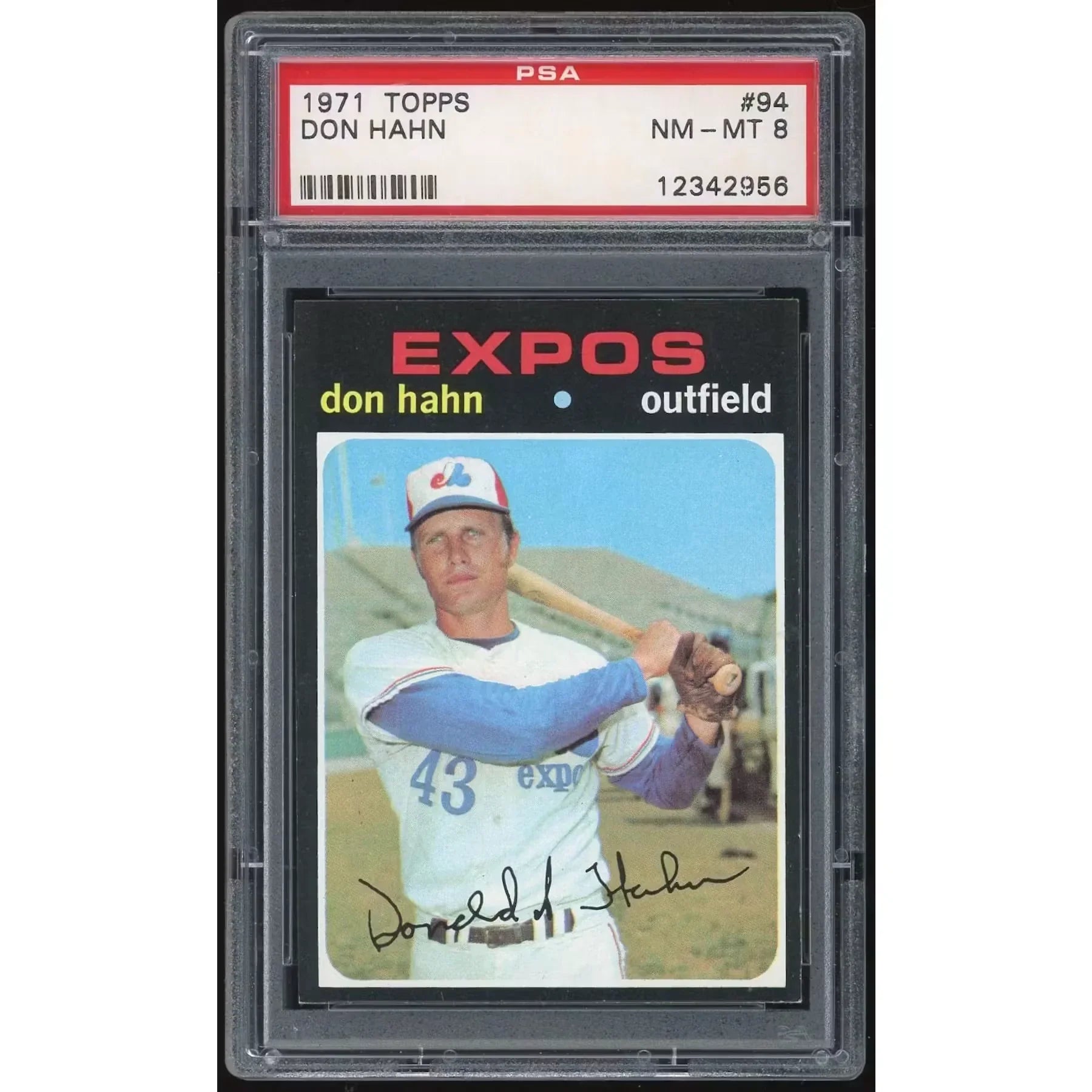 Don Hahn 1971 Topps #94 Rookie Card | PSA 8