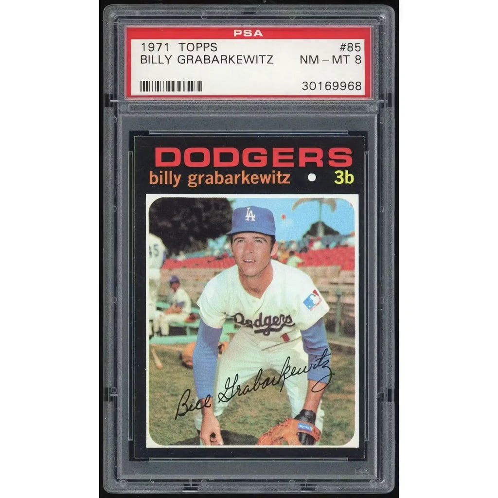 Billy Grabarkewitz 1971 Topps #85 Baseball Card | PSA 8