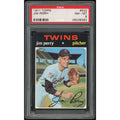 1971 Topps #500 Jim Perry Baseball Card | PSA 8