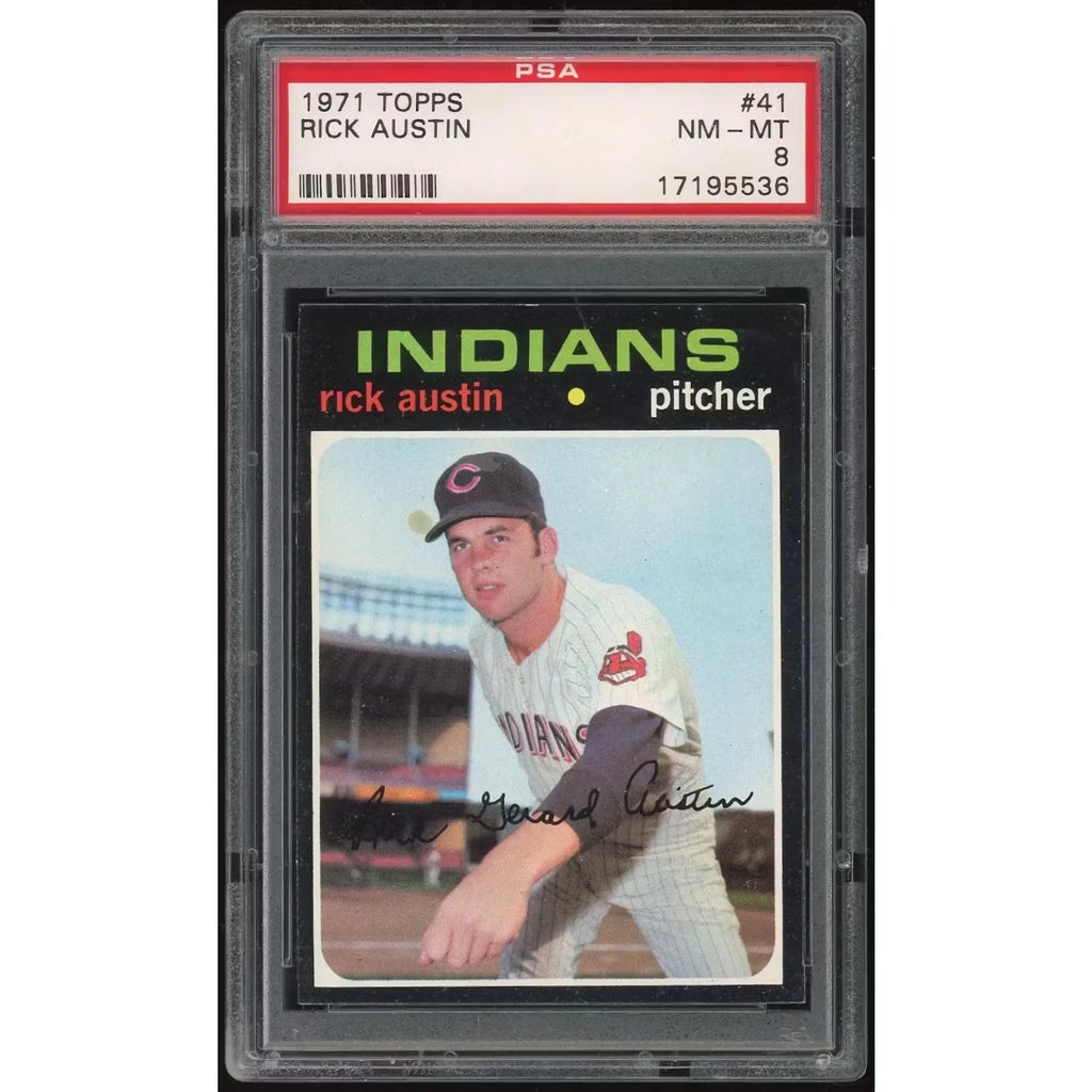 Rick Austin 1971 Topps #41 Rookie Card | PSA 8
