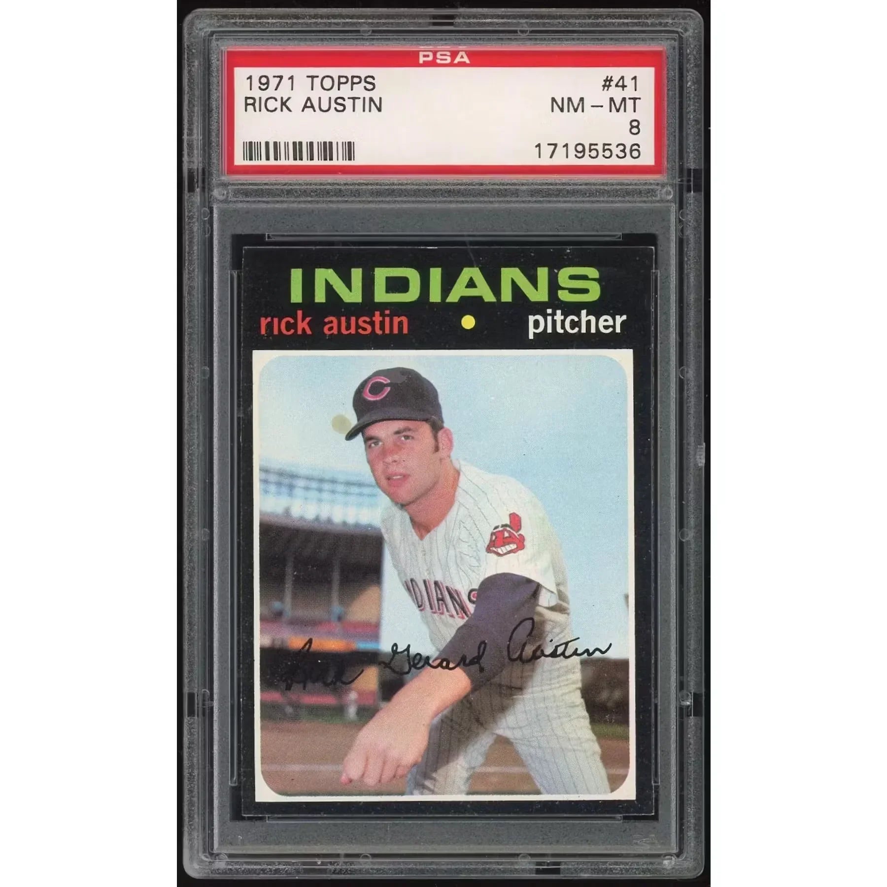 Rick Austin 1971 Topps #41 Rookie Card | PSA 8