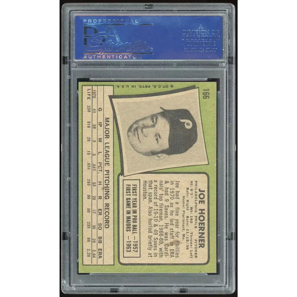 Joe Hoerner 1971 Topps #166 Card | PSA 8