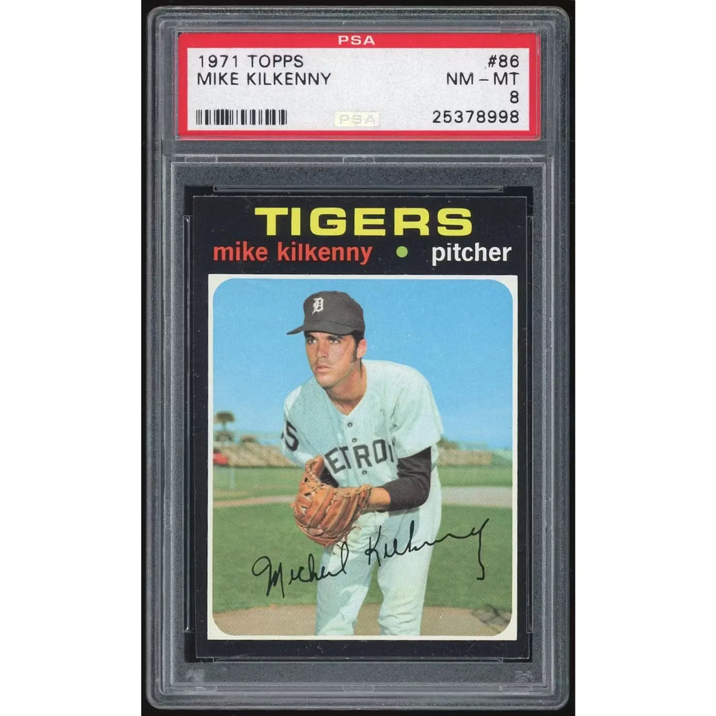 1971 Topps #86 Mike Kilkenny Baseball Card | PSA 8