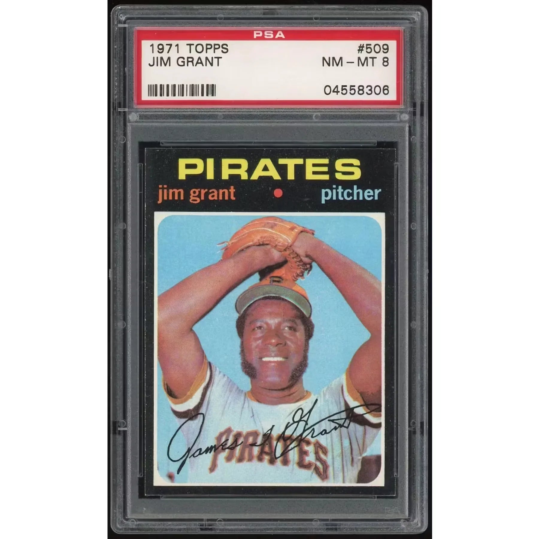 Jim Grant 1971 Topps #509 Baseball Card | PSA 8