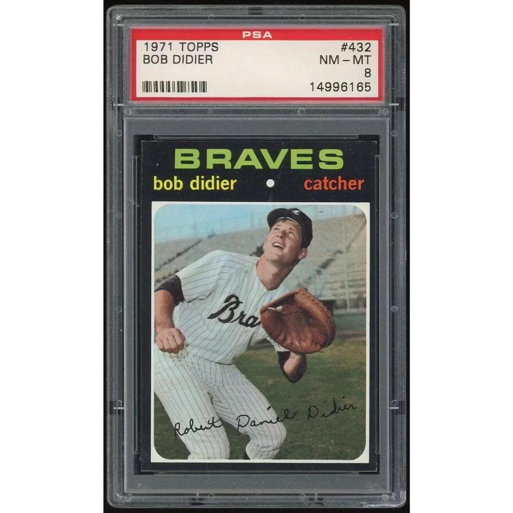 Bob Didier 1971 Topps #432 Baseball Card | PSA 8