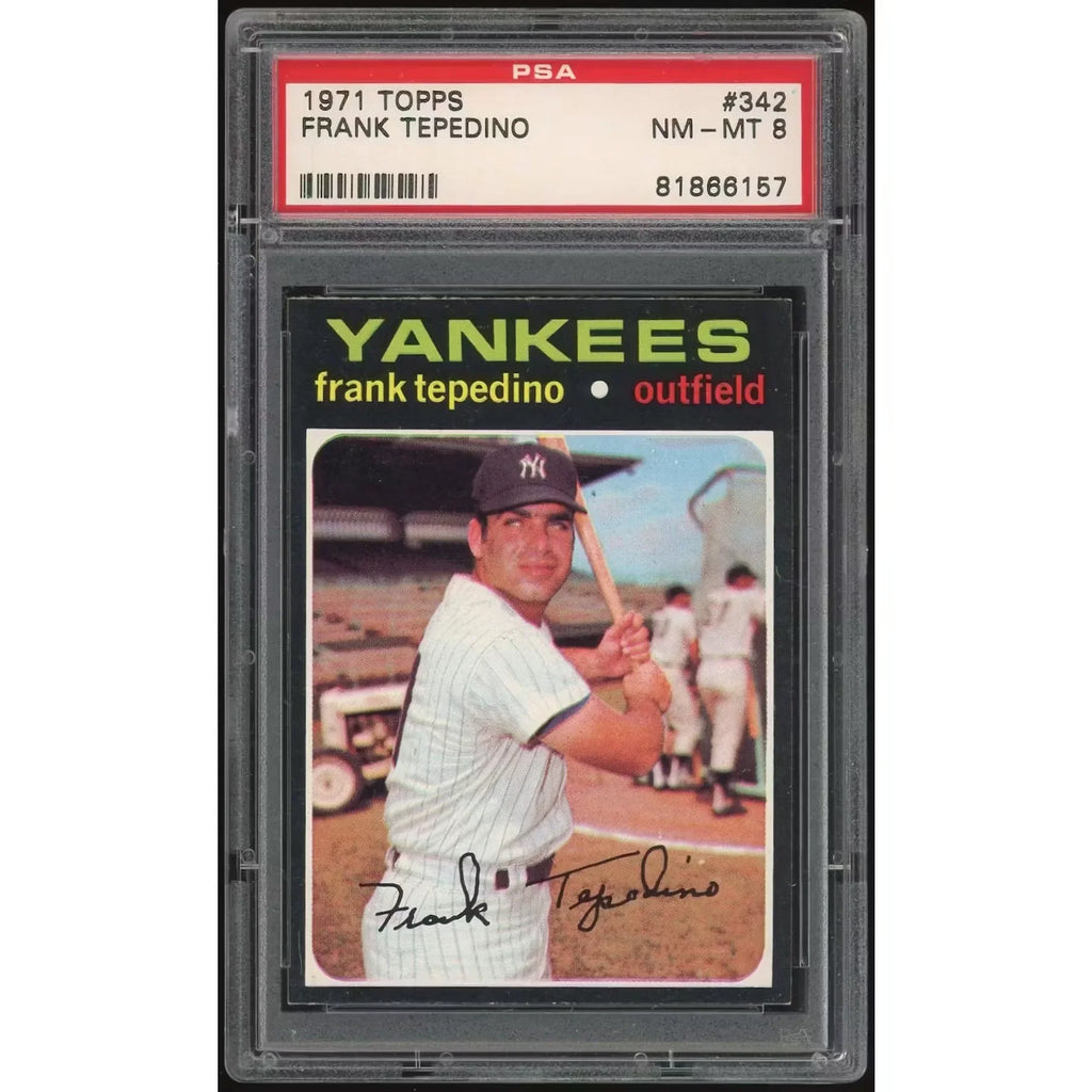 Frank Tepedino 1971 Topps #342 Card | PSA 8