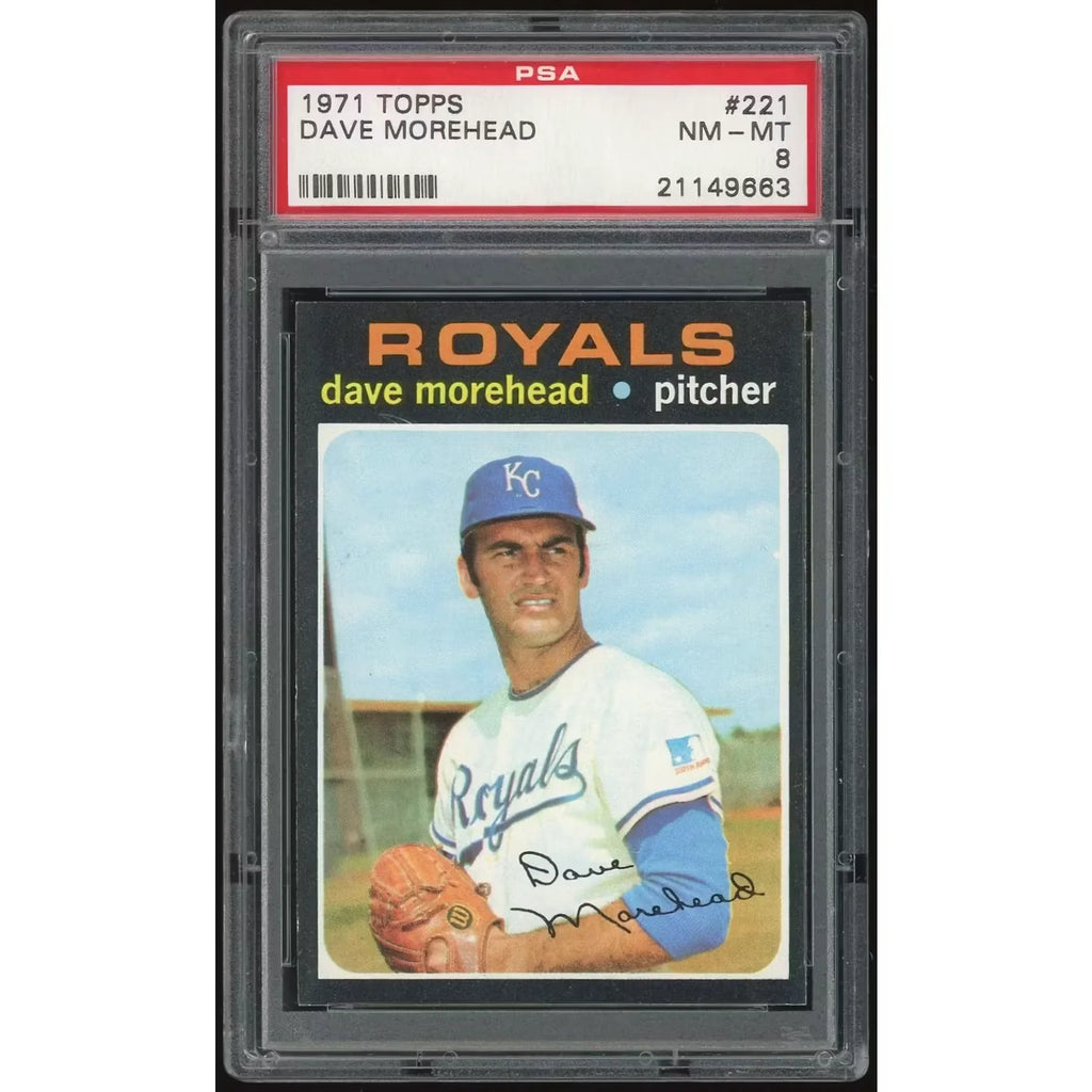 Dave Morehead 1971 Topps #221 Baseball Card | PSA 8
