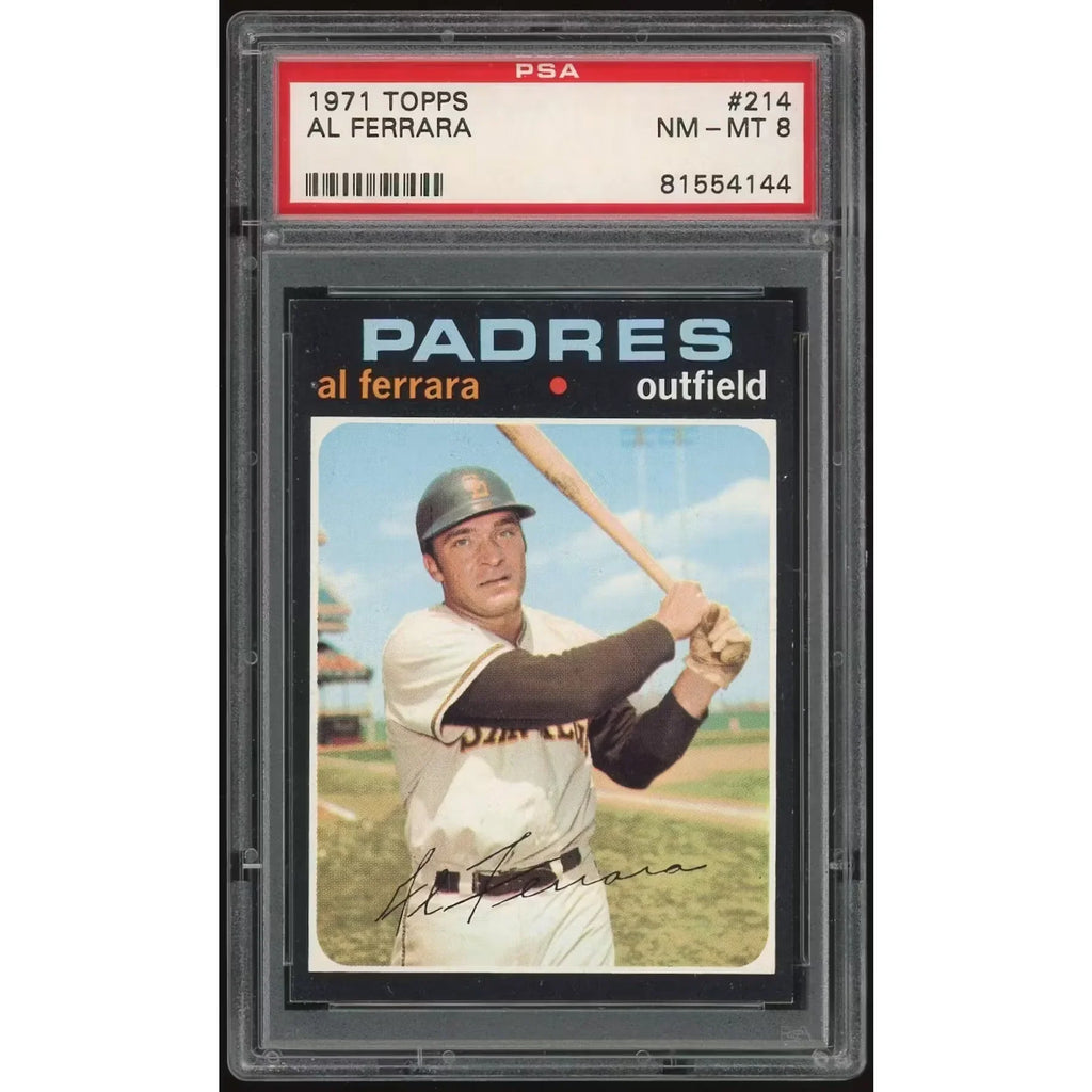 Al Ferrara 1971 Topps #214 Baseball Card | PSA 8