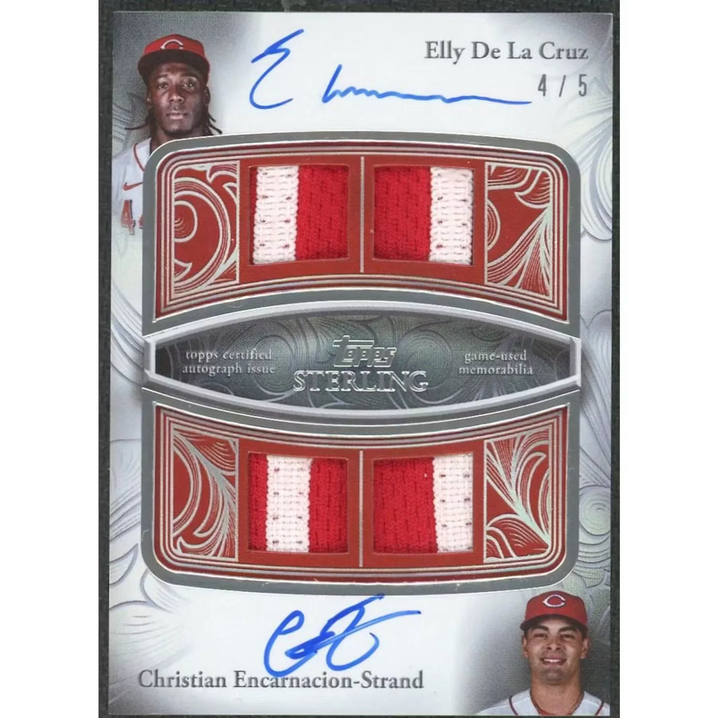 Elly De La Cruz Signed Patch Card | 2024 Topps Sterling Auto/5
