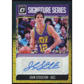 2018-19 Donruss Optic Signature Series Choice Black Gold #SGJSK John Stockton Auto #/8