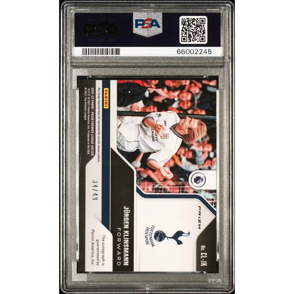 Jurgen Klinsmann Signed 2021 Panini Prizm Card | Silver Prizm PSA 10