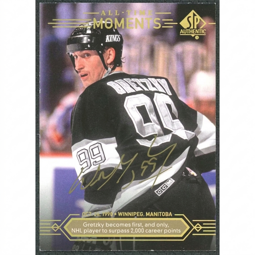 Wayne Gretzky Signed 2014-15 Upper Deck SP Authentic Card #184