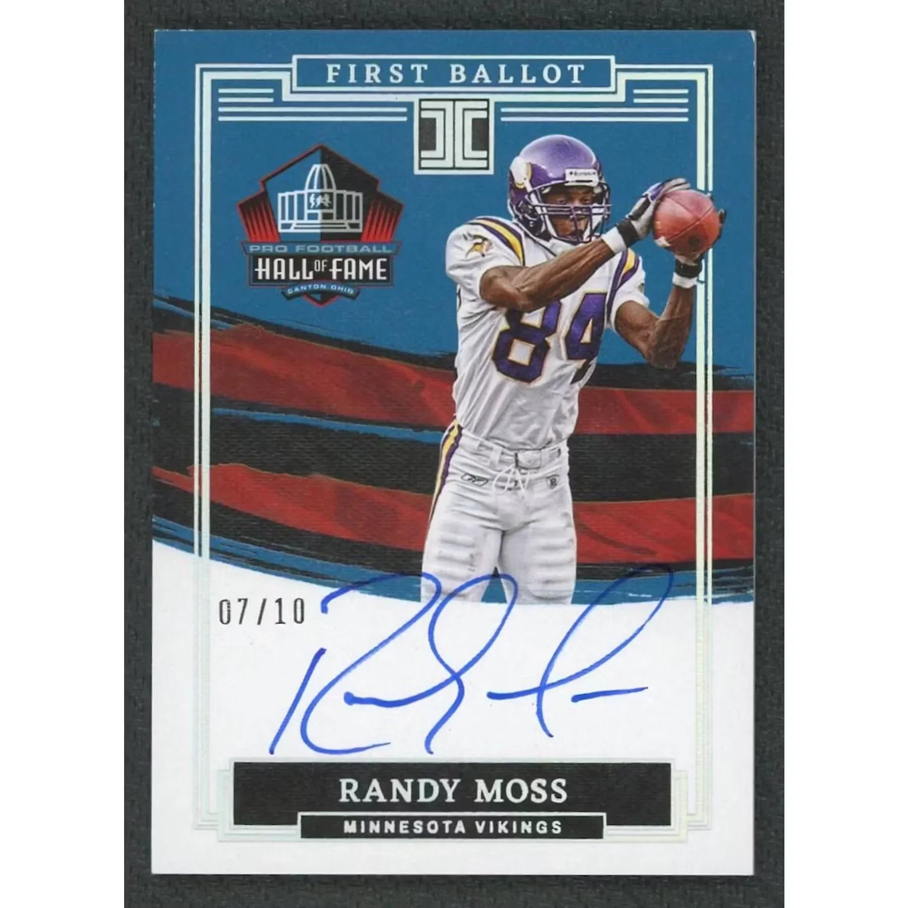 Randy Moss Signed 2022 Panini Impeccable Card | #FBS-RMO