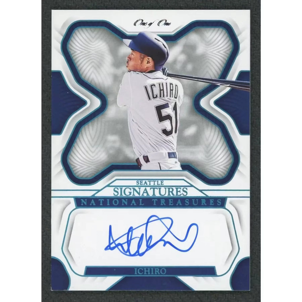 Ichiro Suzuki Signed 2023 National Treasures Card | Platinum 1/1
