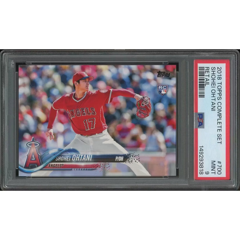 2018 Topps Complete Set Baseball #700 Shohei Ohtani Retail Rookie PSA 9 (MINT)