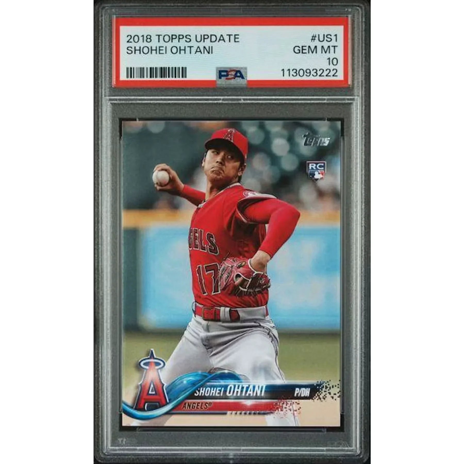 Shohei Ohtani 2018 Topps Update Rookie Card #US1 | PSA 10