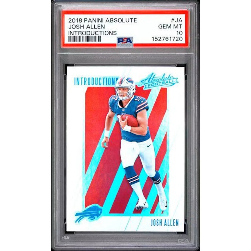 Josh Allen 2018 Panini Absolute Introductions Rookie Card | PSA 10