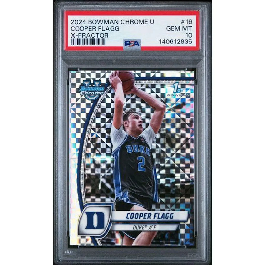 Cooper Flagg 2024 Bowman Chrome U X-Fractor #16 | PSA 10