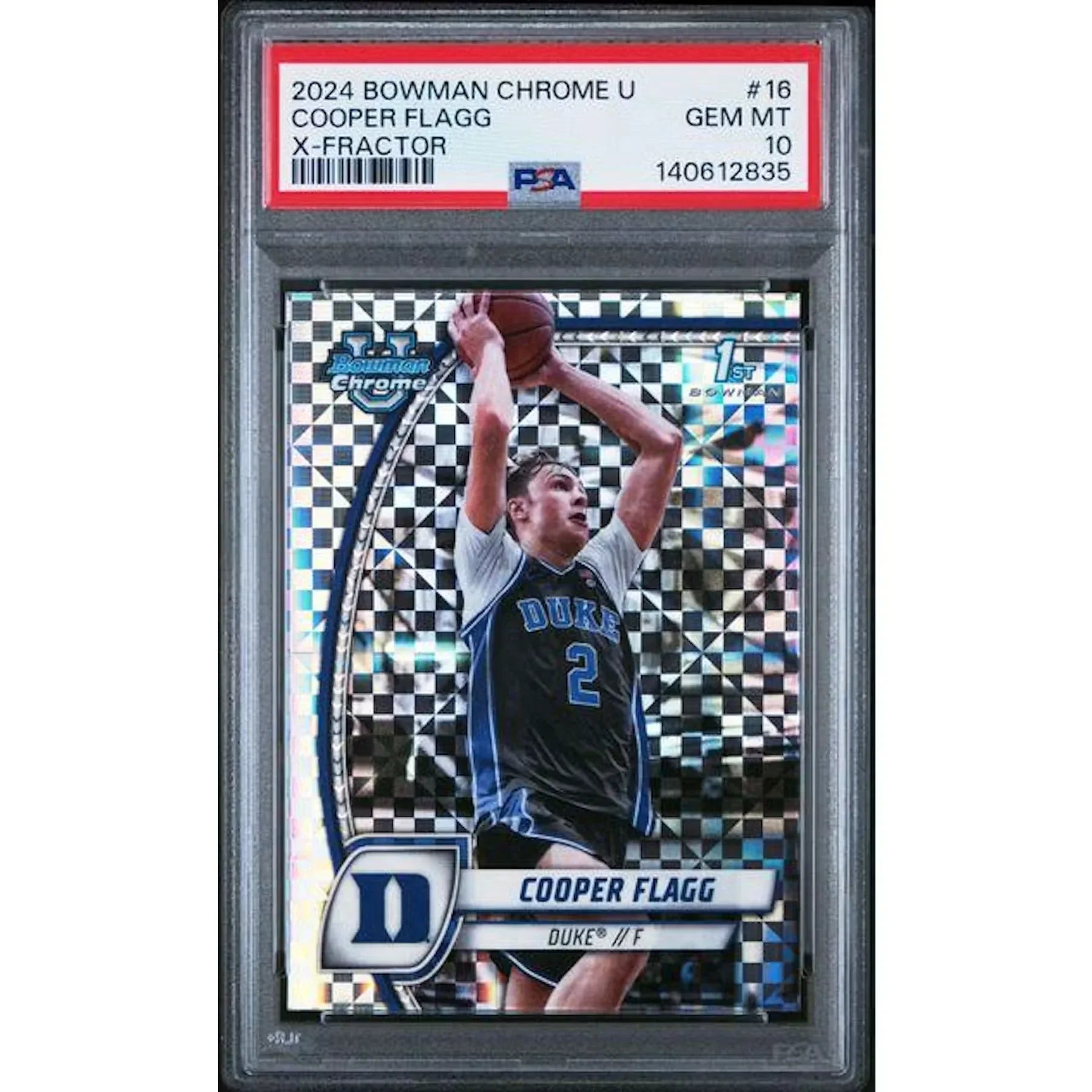 Cooper Flagg 2024 Bowman Chrome U X-Fractor #16 | PSA 10