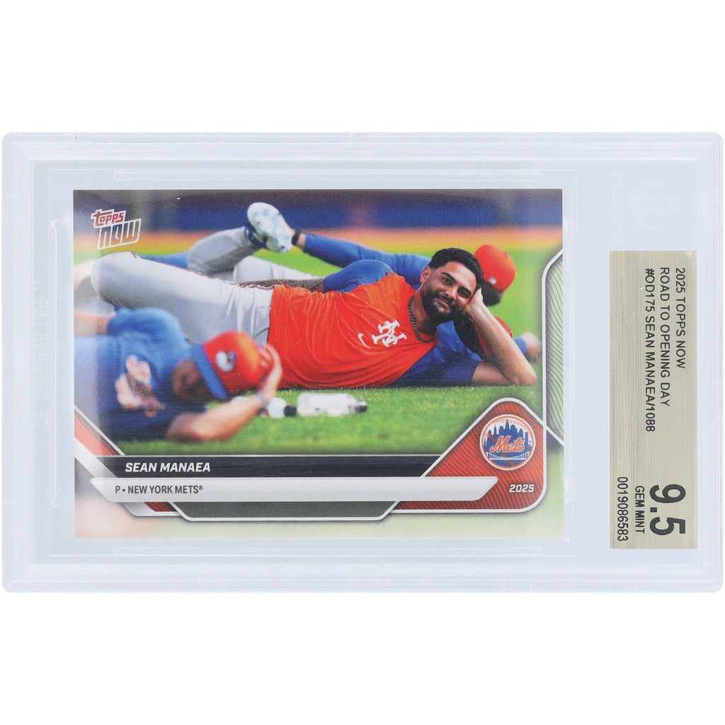 Sean Manaea New York Mets 2025 Topps Now Road to Opening Day #OD-175 BGS Authenticated 9.5 Card