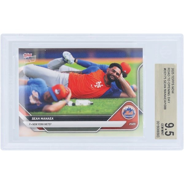 Sean Manaea New York Mets 2025 Topps Now Road to Opening Day #OD-175 BGS Authenticated 9.5 Card