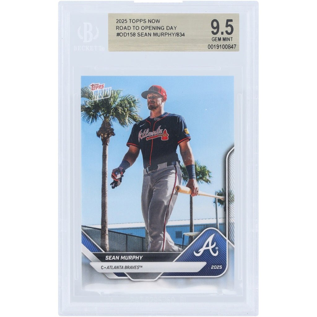 Sean Murphy Atlanta Braves 2025 Topps Now Road to Opening Day #OD-158 BGS Authenticated 9.5 Card