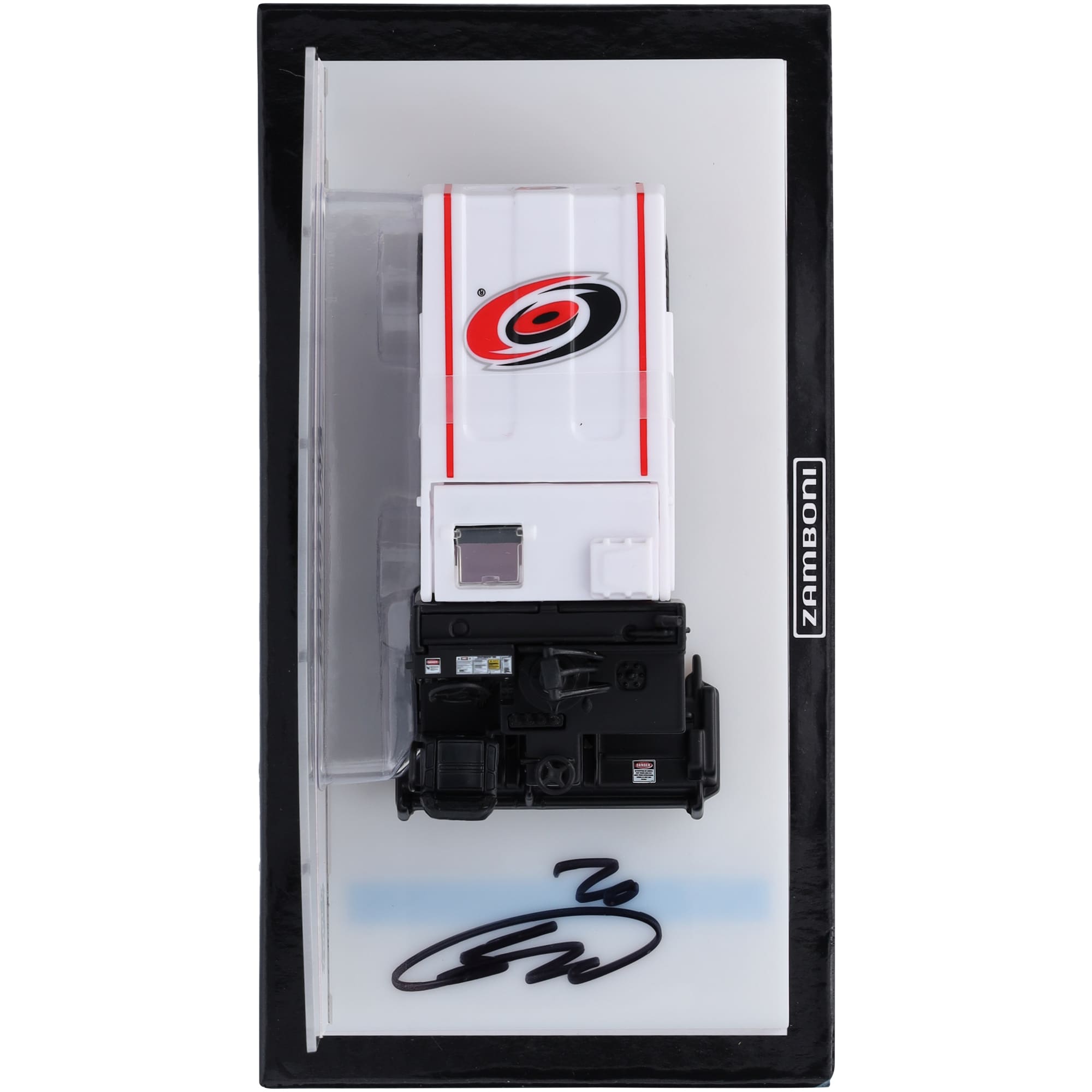 Sebastian Aho Carolina Hurricanes Autographed Fanatics Authentic 1:43 Scale Die-Cast Zamboni