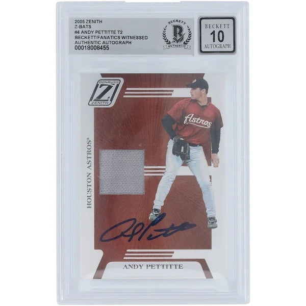 Andy Pettitte Signed 2005 Donruss Zenith GU Relic Card #ZB-4