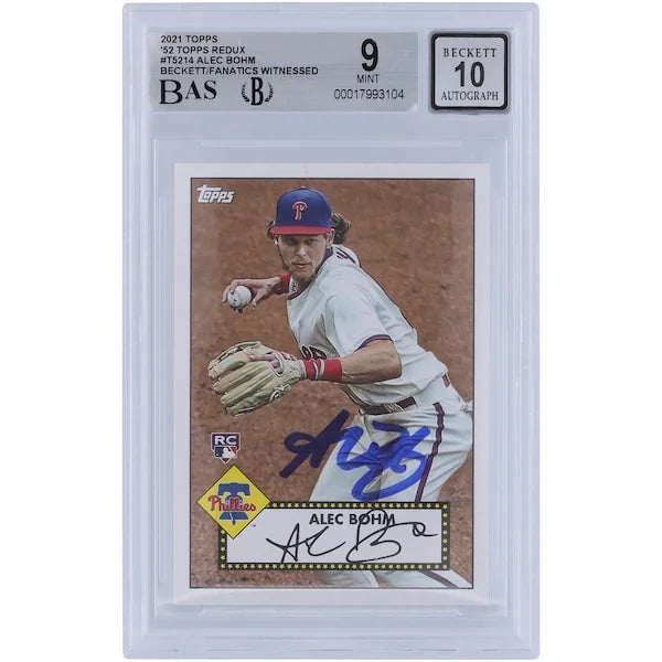 Alec Bohm Signed 2021 Topps 52 Redux #T52-14 Rookie Card | Beckett Authenticated