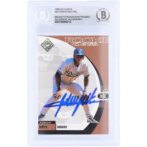 Adrian Beltre Signed 1999 Upper Deck Choice Rookie Card #24 | Beckett Authenticated