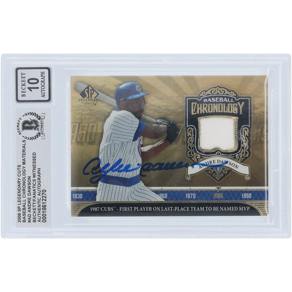 Andre Dawson Signed 2006 Upper Deck SP Legendary Cuts Card | Graded 10