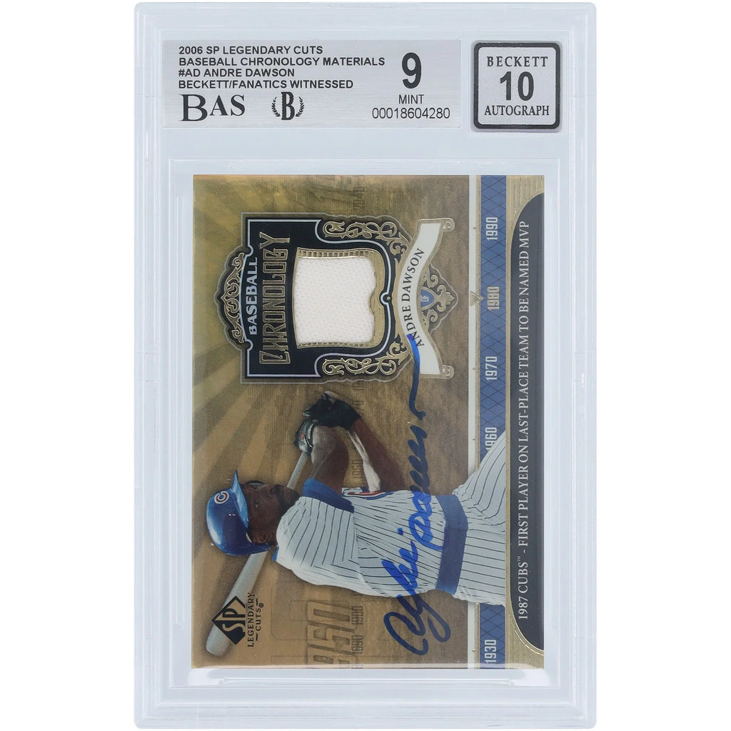 Andre Dawson Signed 2006 Upper Deck SP Legendary Cuts Card | Cubs