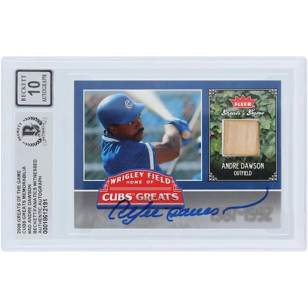Andre Dawson Signed 2006 Fleer Greats of the Game Card | Graded 10