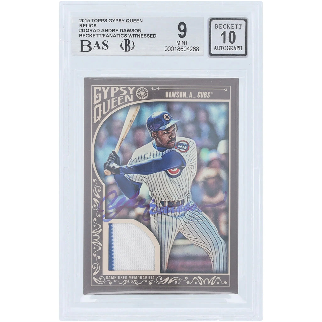 Andre Dawson Signed 2015 Topps GQ Relic Card | Beckett Authenticated