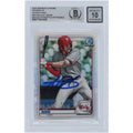 Alec Bohm Signed 2020 Bowman Chrome Prospects Refractor #BCP-29 | Graded 10