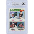 Andre Dawson Montreal Expos Signed 1977 Topps Series 2 #473 Beckett Fanatics Witnessed Authenticated Rookie Card with "HOF 2010" Inscription - F2