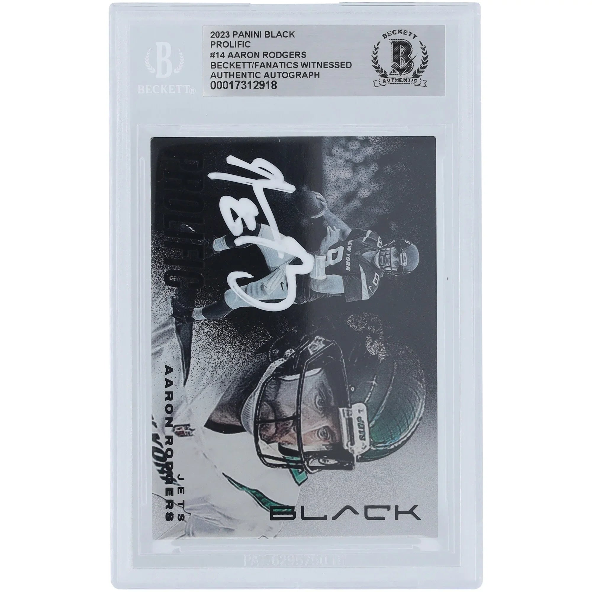 Aaron Rodgers Signed 2023 Panini Black Prolific Card #PC-14 | Beckett Authenticated