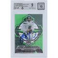 Aaron Rodgers Signed 2023 Panini Mosaic Green Fluorescent #10 Card | Beckett Authenticated