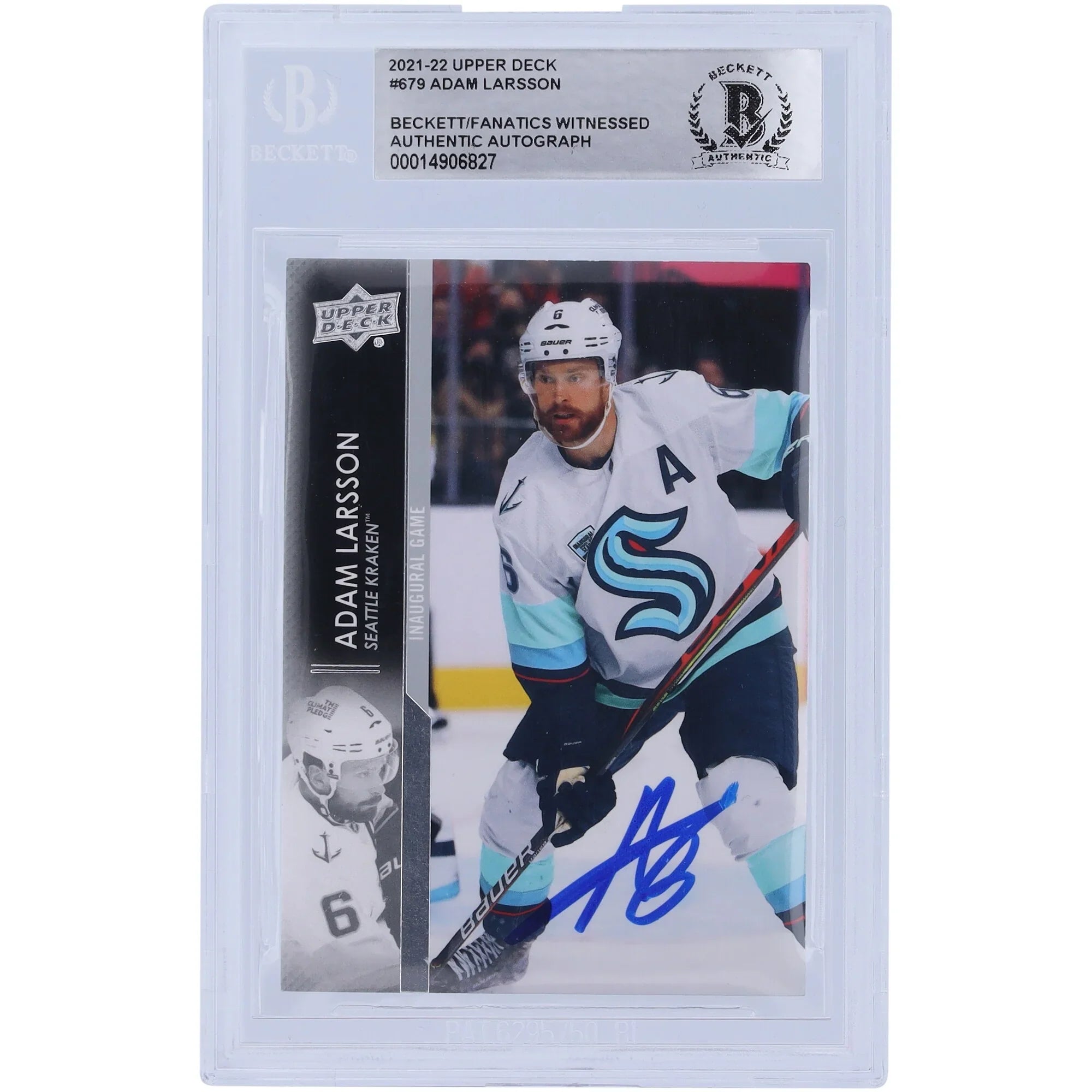 Adam Larsson Signed 2021-22 Upper Deck Extended Series #679 Card | Beckett Authenticated