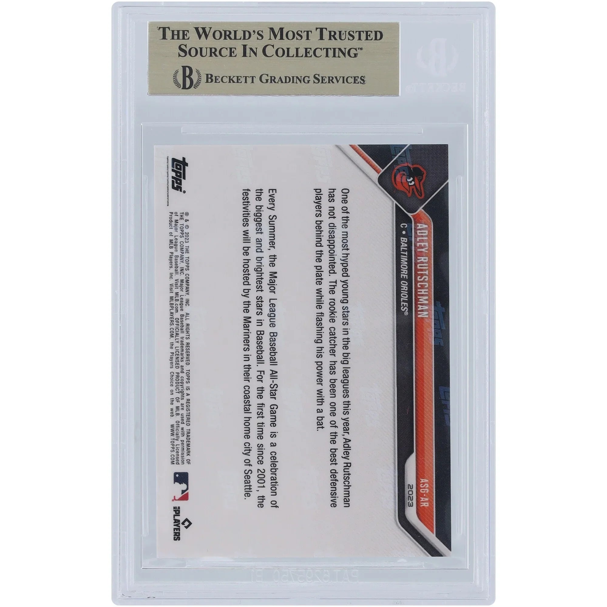 Adley Rutschman 2023 Topps Now All-Star Game #ASG-AR | BGS 9.5 Rookie