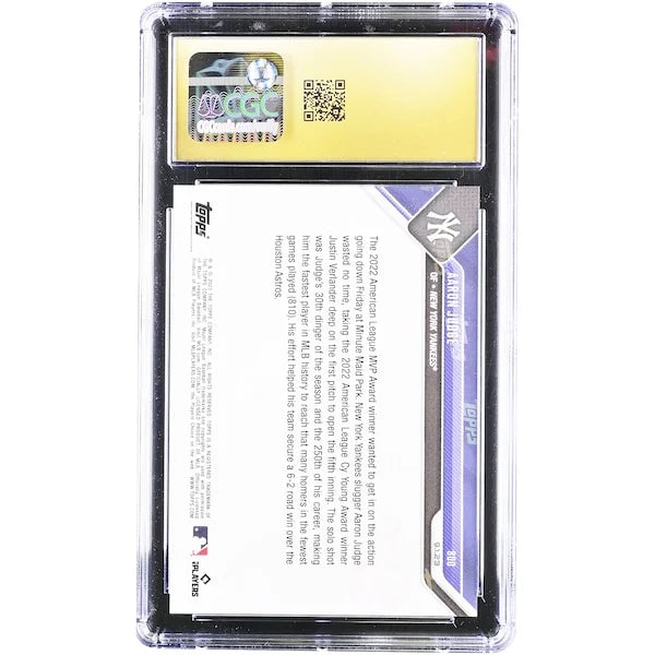 Aaron Judge 2023 Topps Now #800 Card | CGC Pristine 10