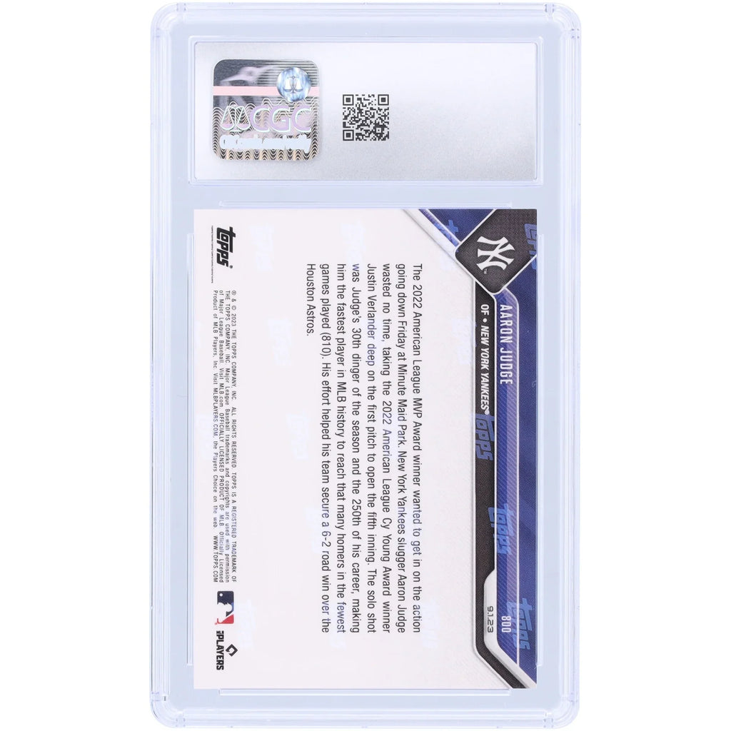 Aaron Judge 2023 Topps Now #800 250 Home Runs Card | CGC Graded 10
