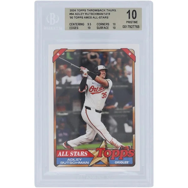 Adley Rutschman 2024 Topps TBT 90 Topps Ames All-Stars #94 | BGS 10 | 9.5 10 10 10